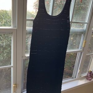 Old Navy Black Midi Dress